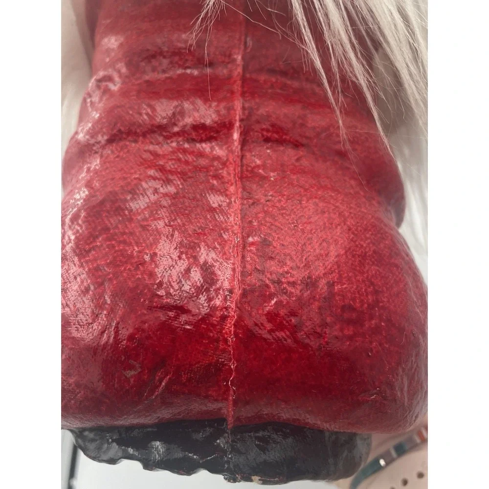 Vintage Paper Mache Large Santa Boot 11